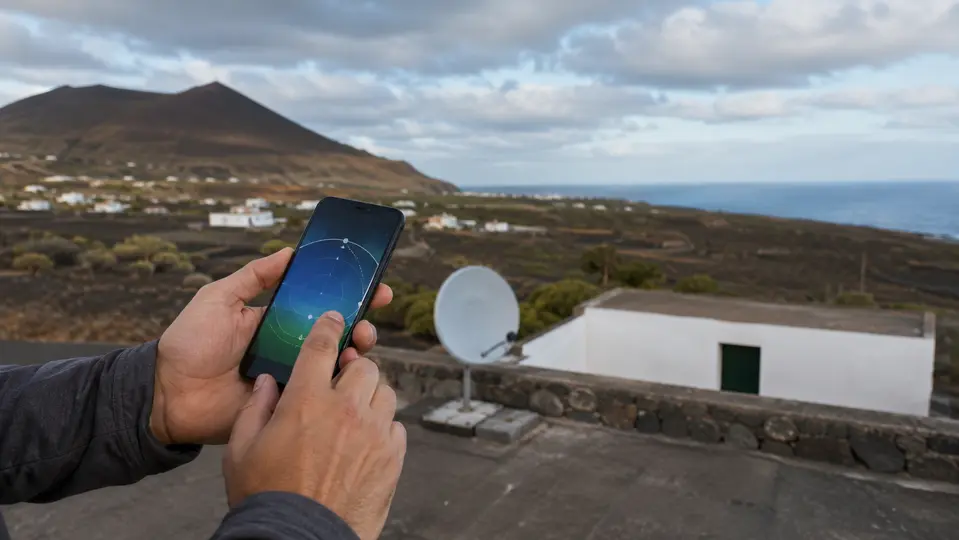 Comprobación de una ubicación antes de instalar Starlink en Canarias